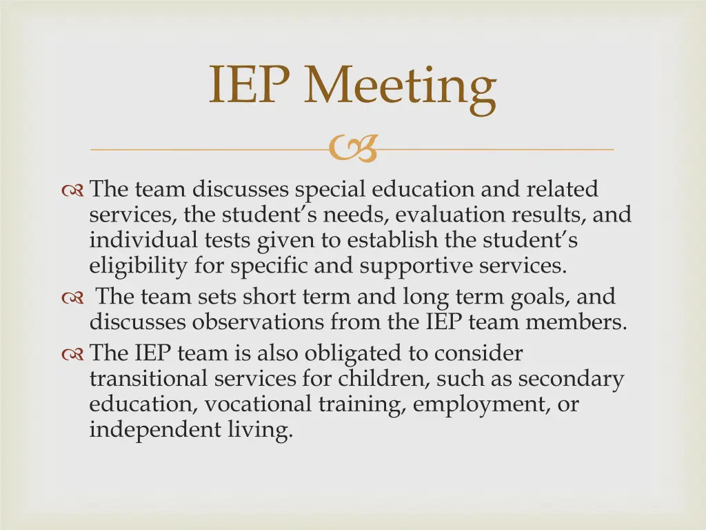 iep meeting