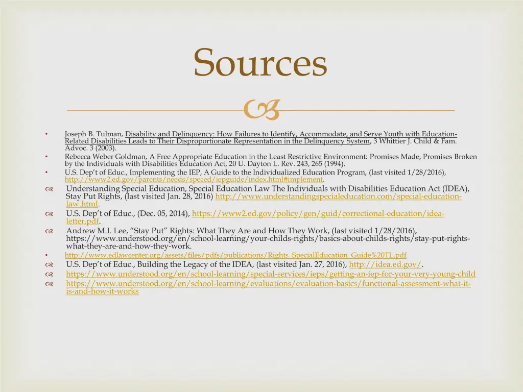sources