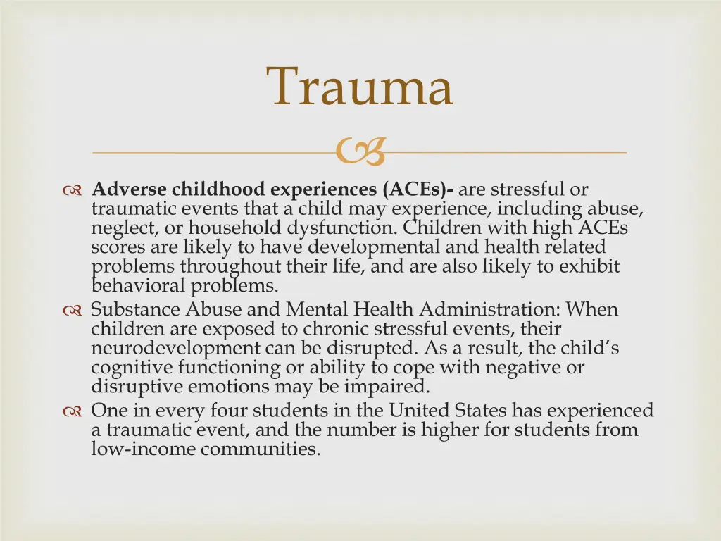 trauma