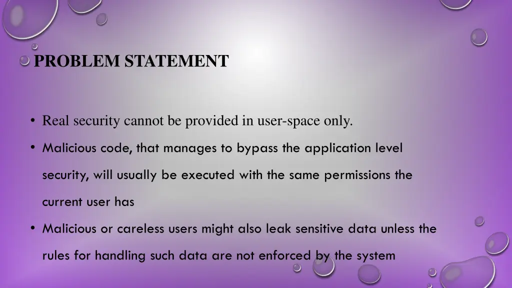 problem statement