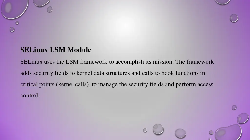 selinux lsm module