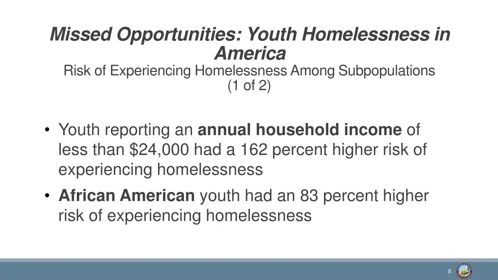 missed opportunities youth homelessness 2