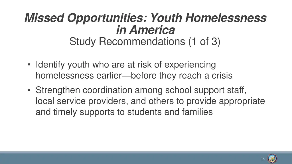 missed opportunities youth homelessness 7