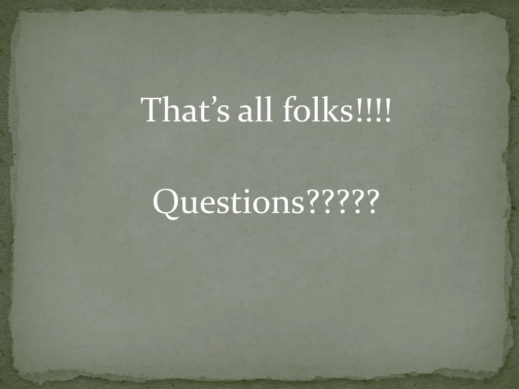 that s all folks