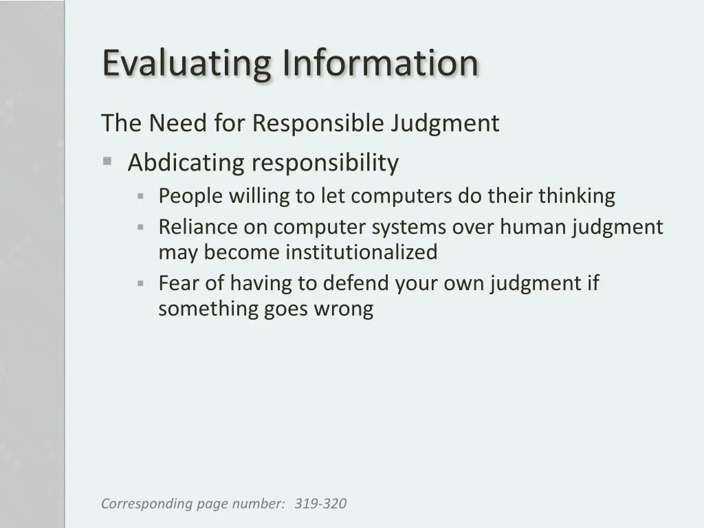 evaluating information 4