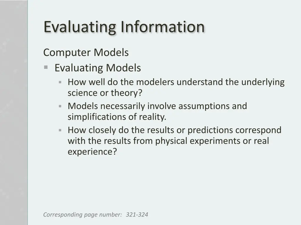 evaluating information 5