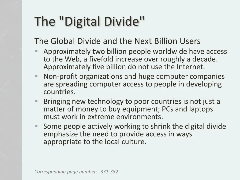 the digital divide 1