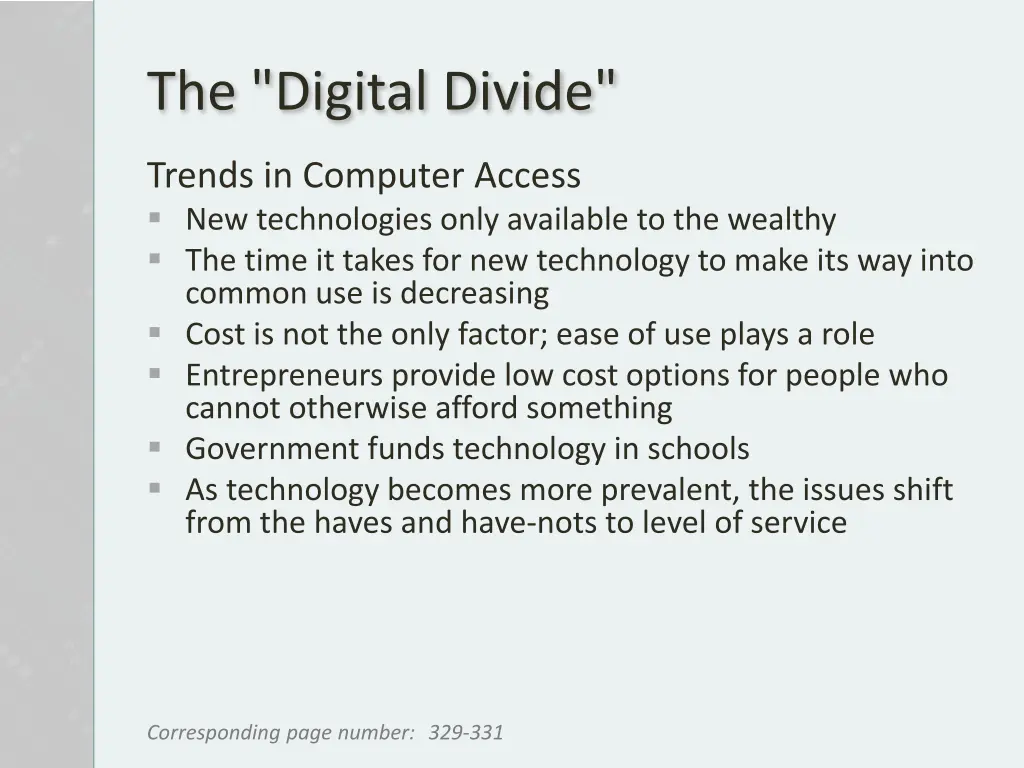 the digital divide