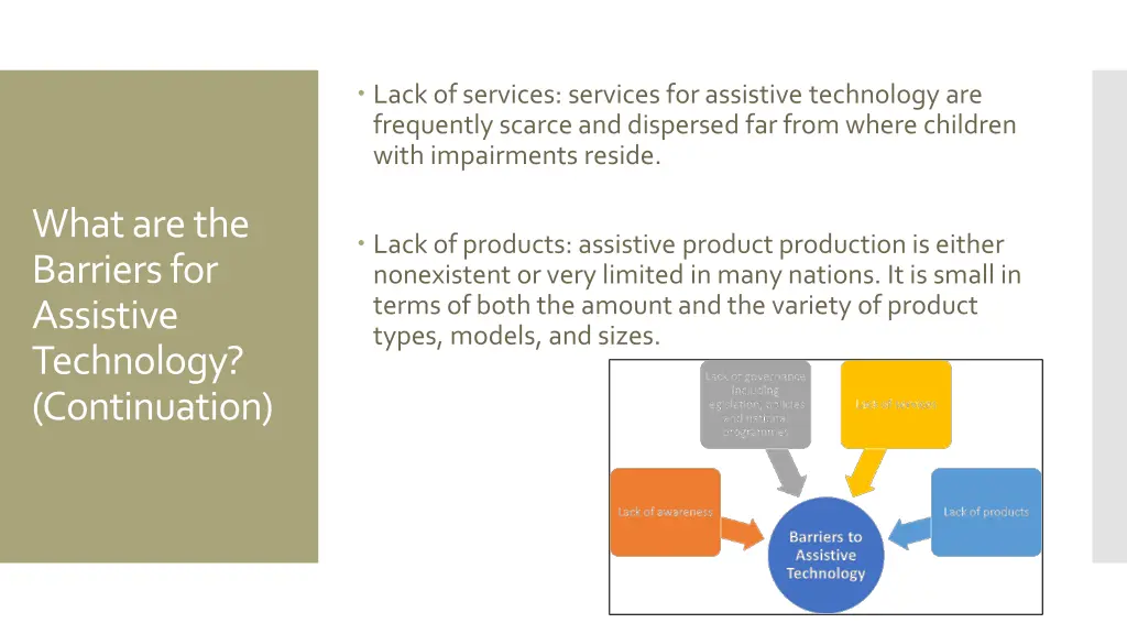 lack of services services for assistive