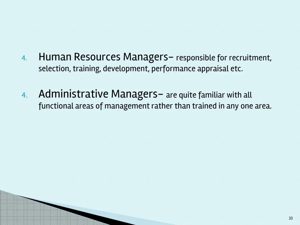 human resources managers responsible