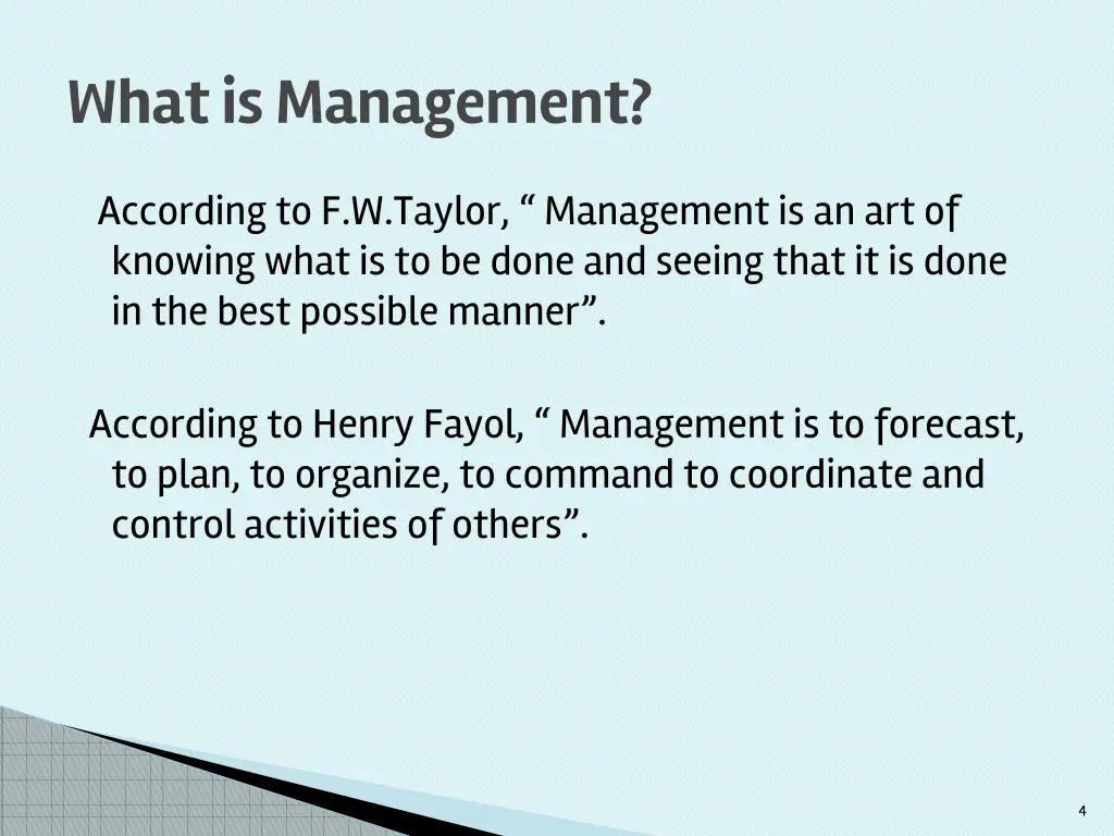 what is management