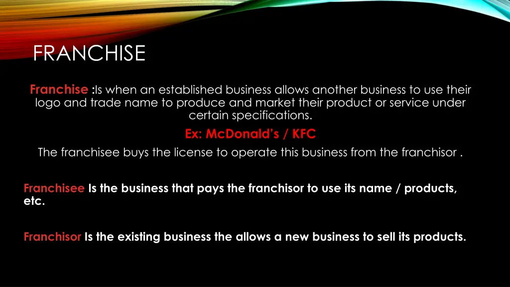 franchise