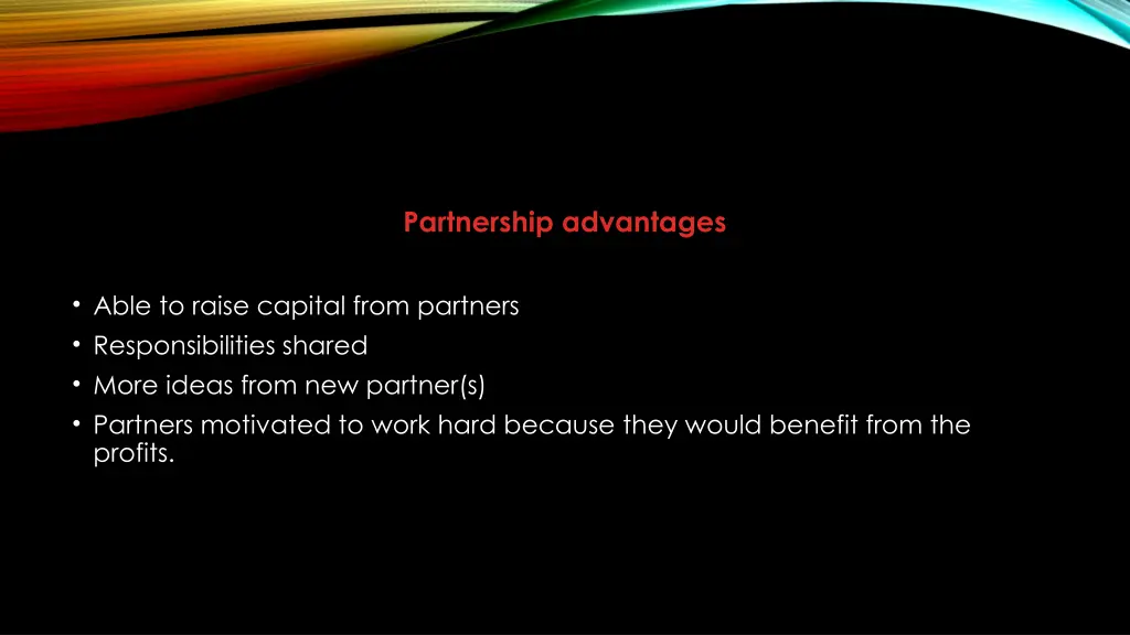 partnership advantages