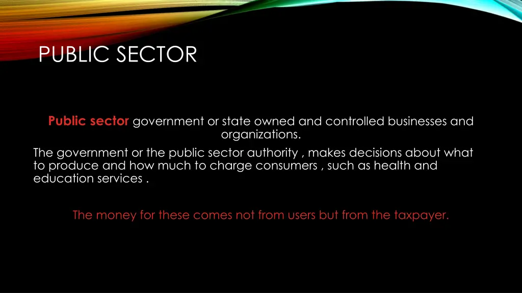 public sector