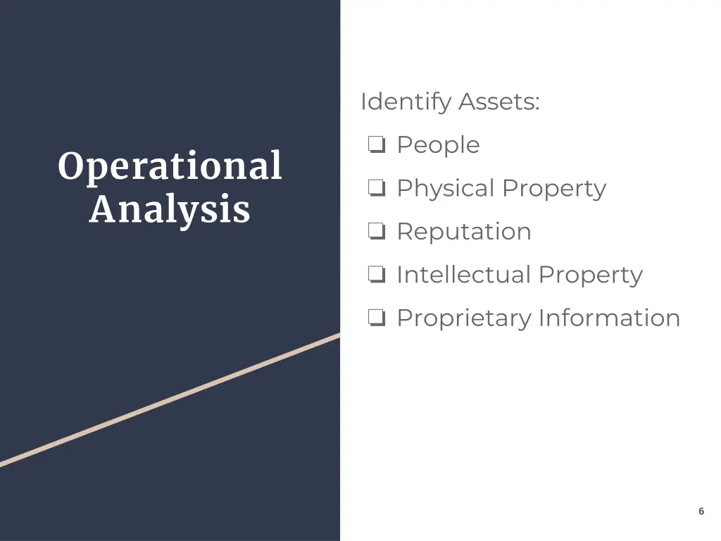 identify assets people physical property