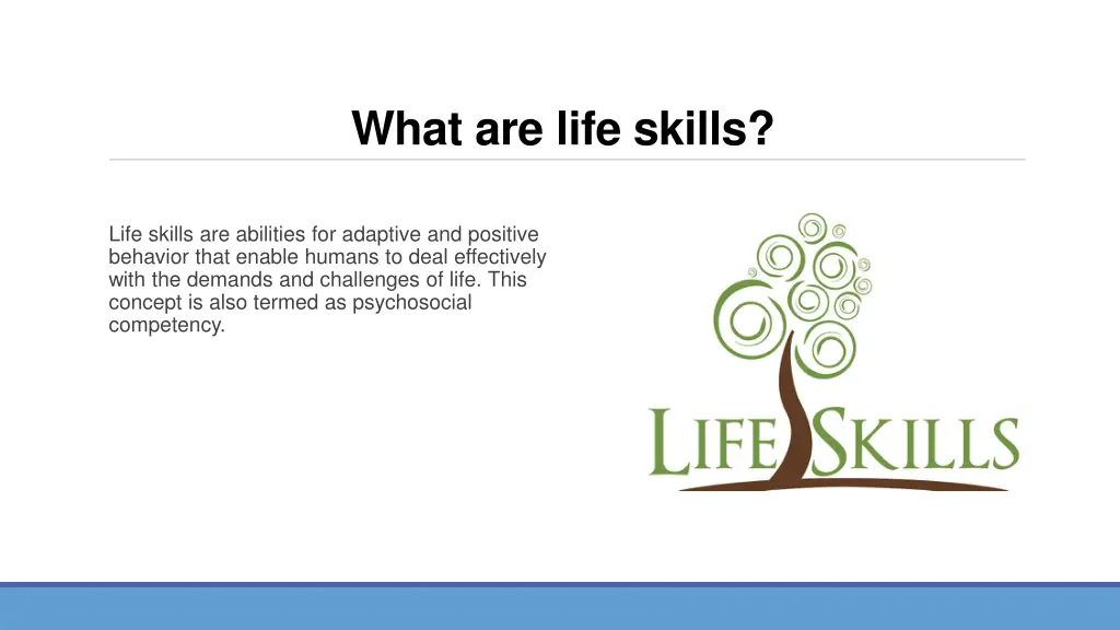 what are life skills
