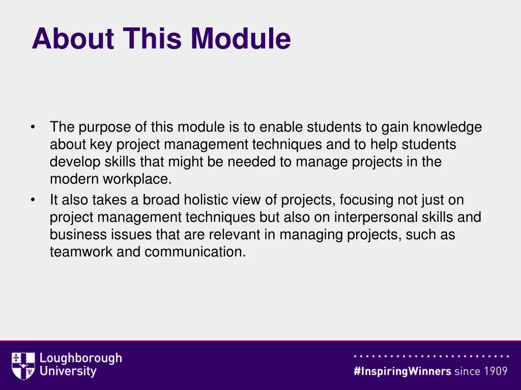 about this module