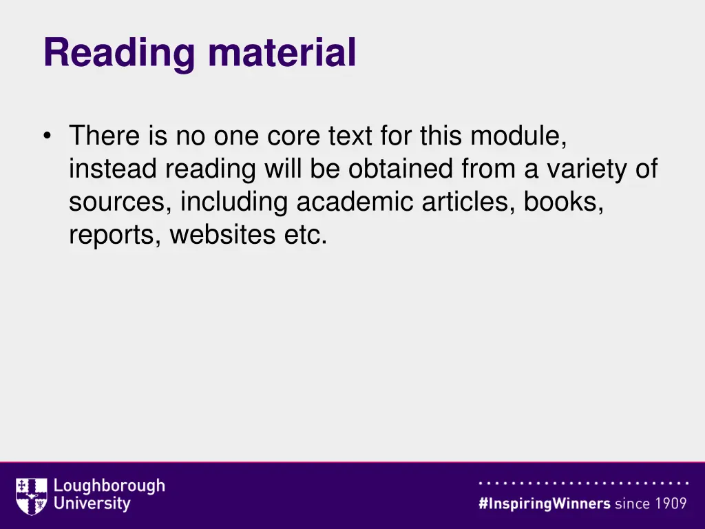reading material