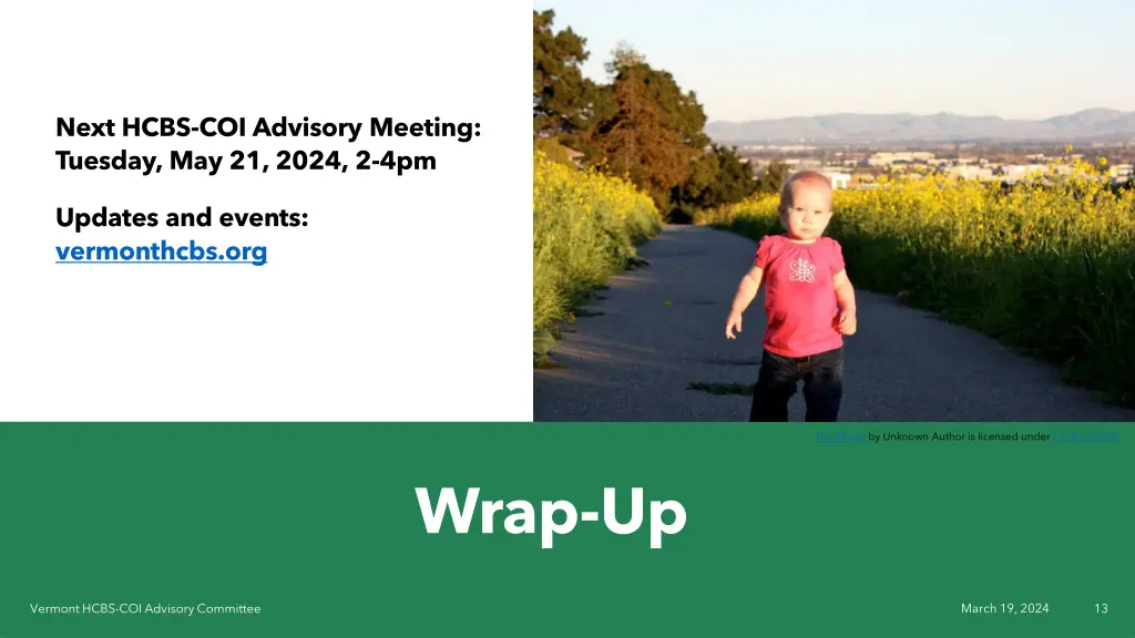 next hcbs coi advisory meeting tuesday