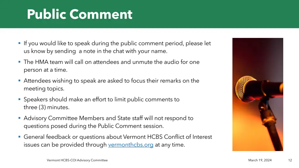 public comment