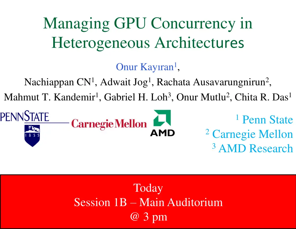 managing gpu concurrency in heterogeneous 5