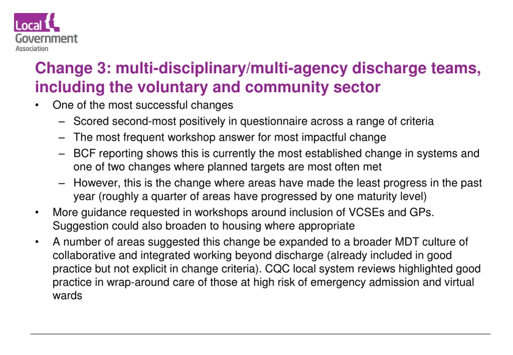 change 3 multi disciplinary multi agency