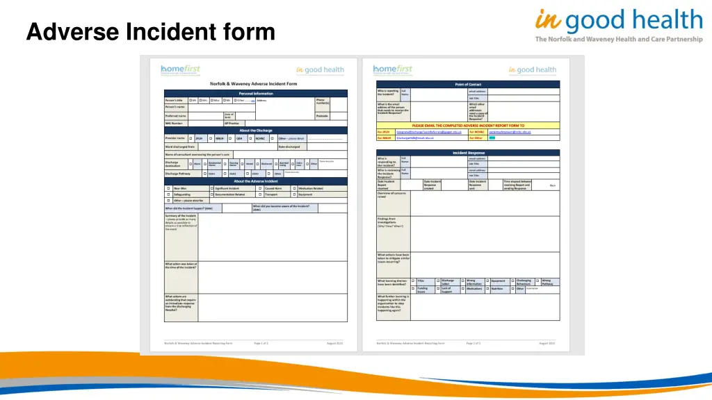 adverse incident form