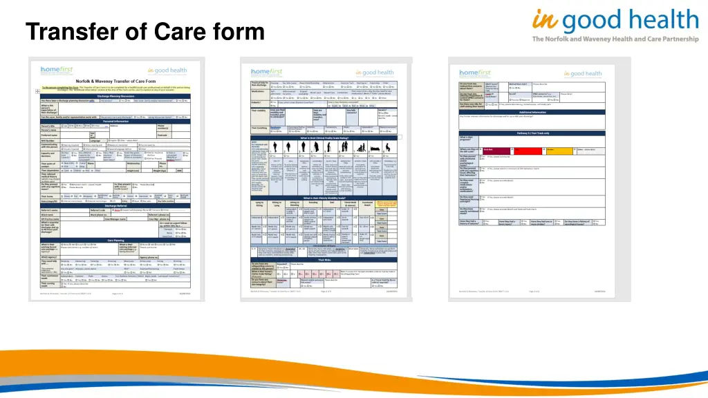 transfer of care form