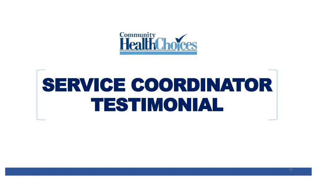 service coordinator service coordinator