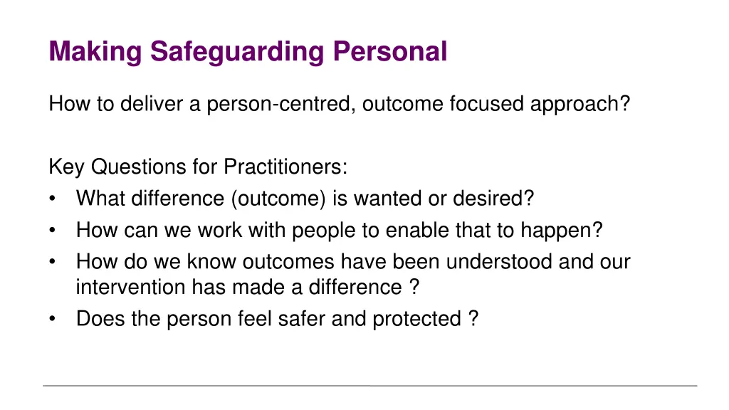 making safeguarding personal 1