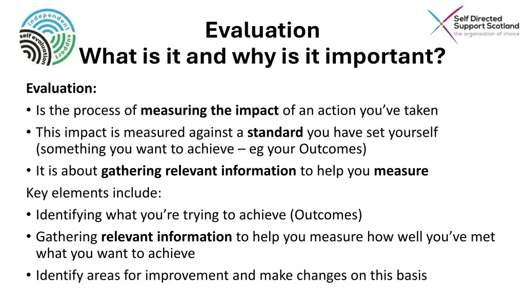 evaluation