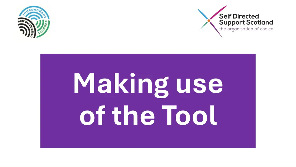 making use of the tool