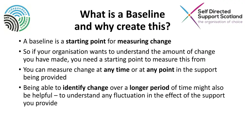 what is a baseline and why create this