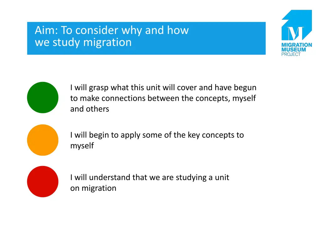 aim to consider why and how we study migration