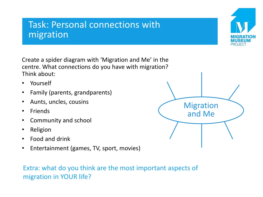 task personal connections with migration