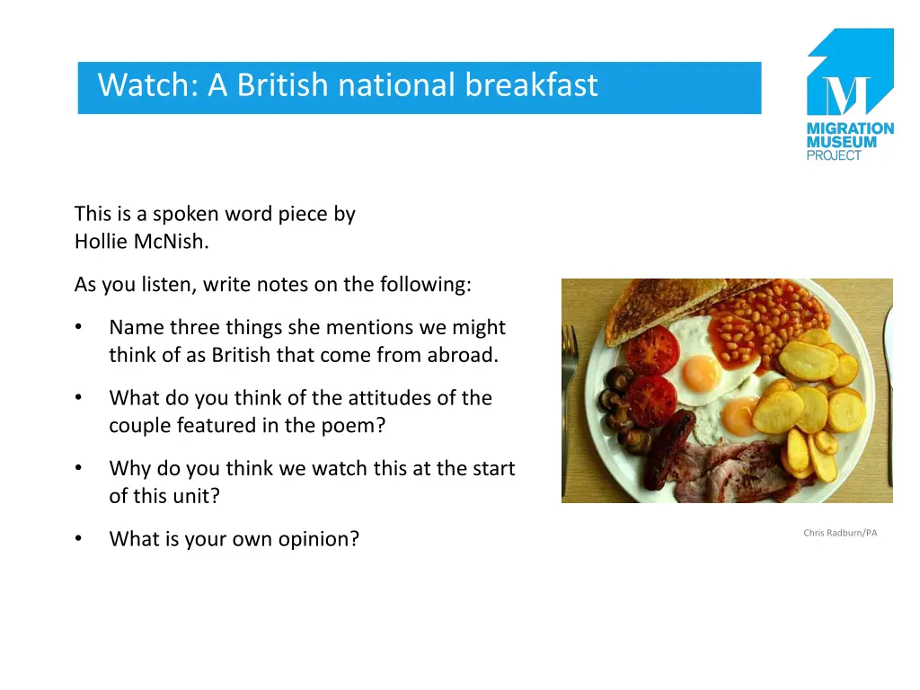 watch a british national breakfast