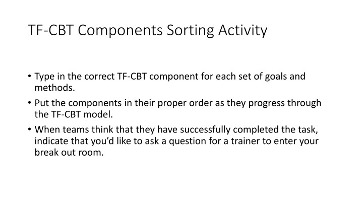 tf cbt components sorting activity