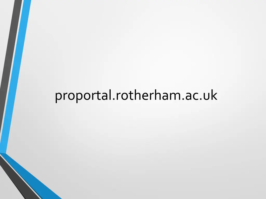 proportal rotherham ac uk
