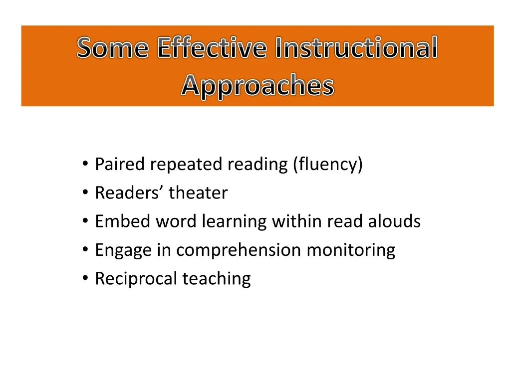 some effective instructional approaches 1