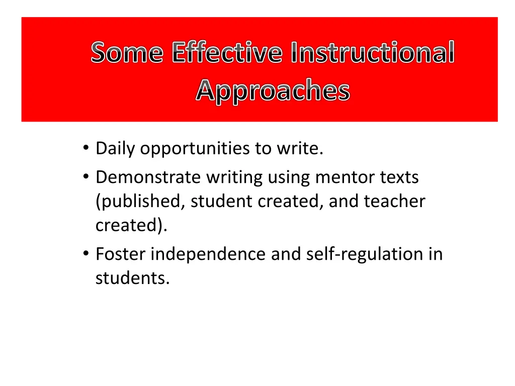 some effective instructional approaches 2