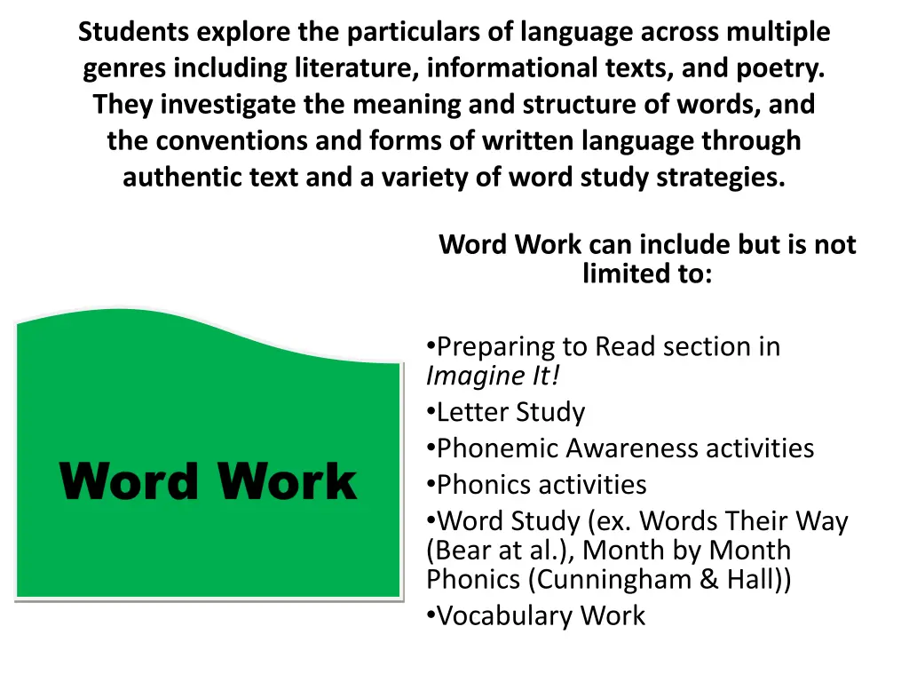 students explore the particulars of language