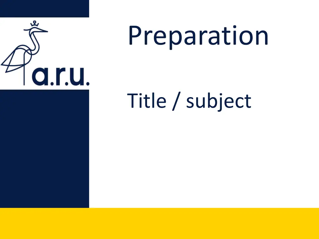 preparation