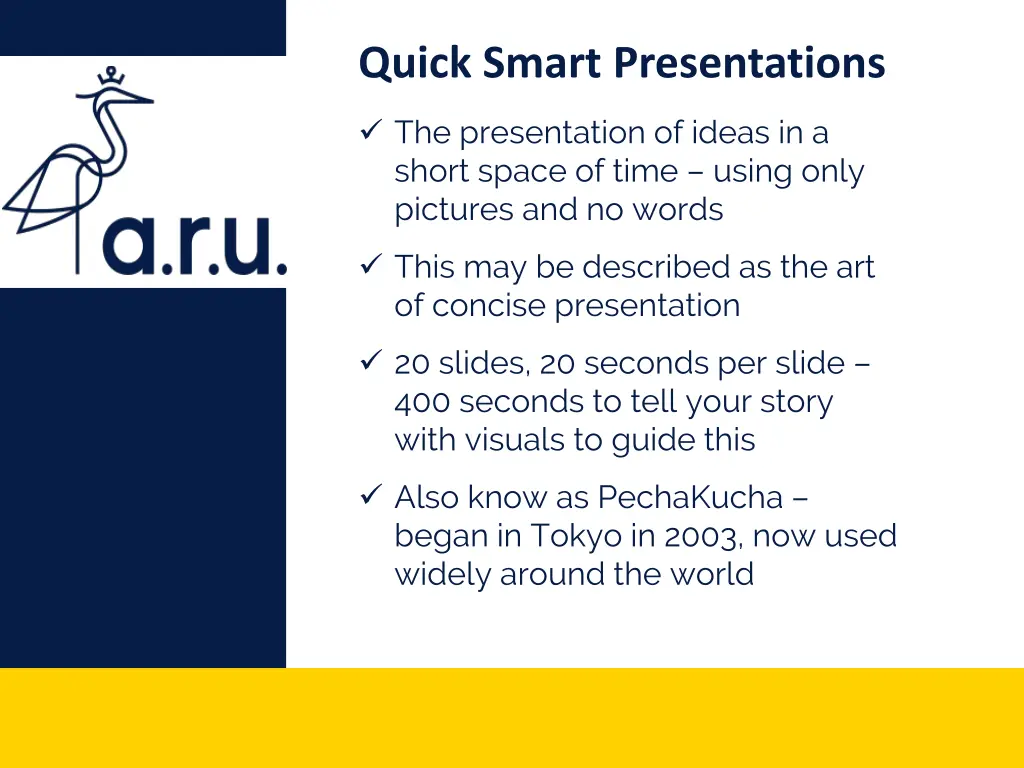 quick smart presentations