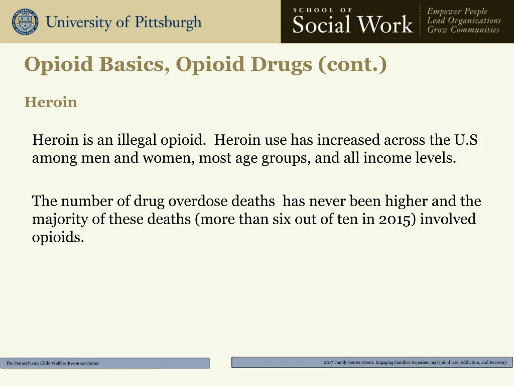 opioid basics opioid drugs cont 1