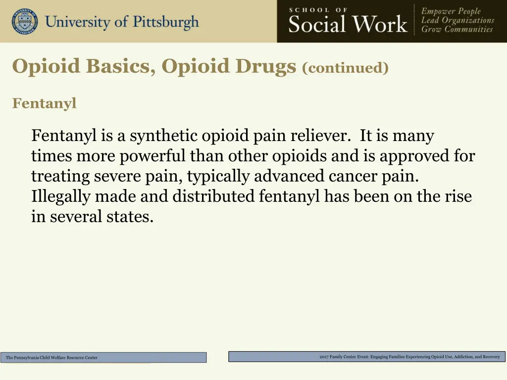 opioid basics opioid drugs continued