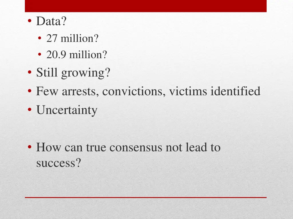 data 27 million 20 9 million still growing