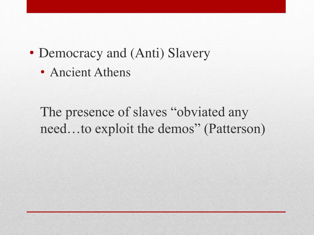 democracy and anti slavery ancient athens