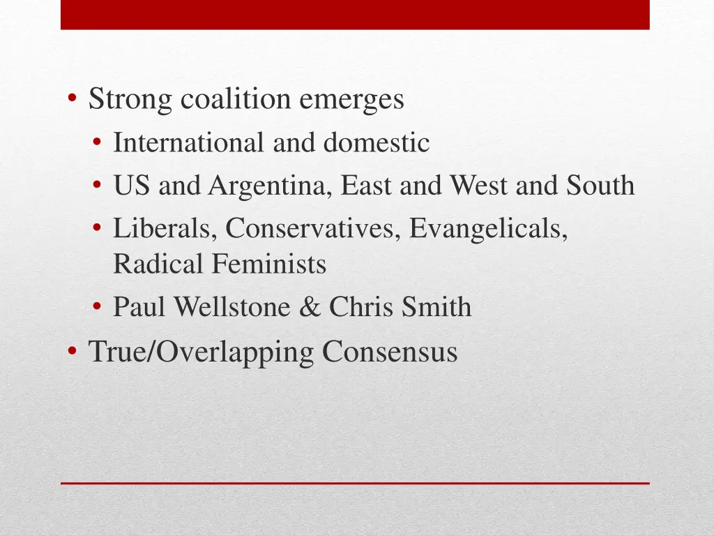 strong coalition emerges international