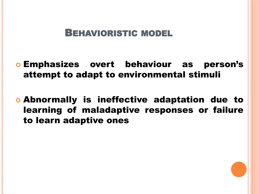 b b ehavioristic