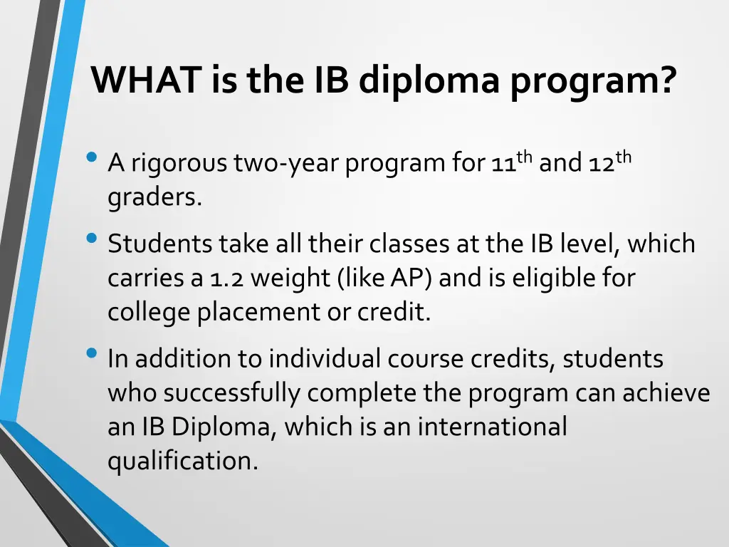 what is the ib diploma program